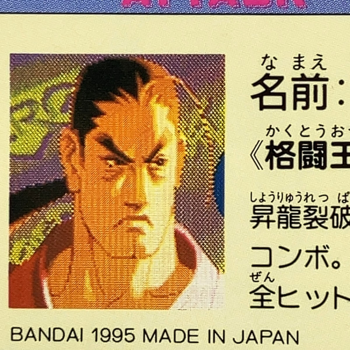 Dan TCG Carddass Street Fighter 2 Zero Super Famicom Video Game