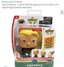 BRAND NEW DC Lock N Roll Hybrid Figure To Vehicle Aquaman#1 *MAKE AN OFFER*