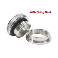 Aluminum 1.75"OD Filler Neck Weld On Bung Small Screw Caps 1-1/4"-12 W/O-ring