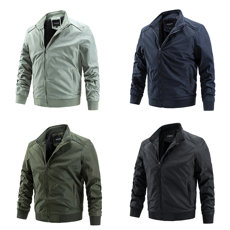 ALTRA Giubbotto Bomber Uomo Imbottito Antipioggia Outdoor Casual Passeggio Multitasche Caldo