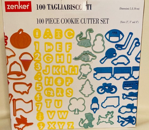 ZENKER 100-PIECE COOKIE CUTTER SET - INCLUDES NUMBERS & ALPHABET - NEW IN BOX! - 第 5/7 張圖片