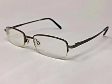 GEOFFREY BEENE “HORIZON” Eyeglasses Frame Half Rimless 52-19-140 Gunmetal  IF08