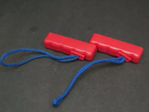 Paquete de 2 correas portadoras de botas de esquí con mango de cable ligero portátil palanca en T - Imagen 2 de 5