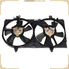 For 2000-01 Nissan Maxima Radiator Condenser Cooling Dual Electric Fan Assembly