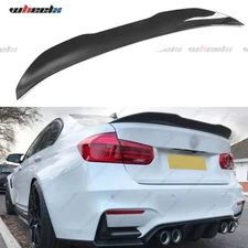 For 12-18 BMW F30 & 15-18 F80 M3 Gloss Black PSM Style Rear Trunk Spoiler Lip