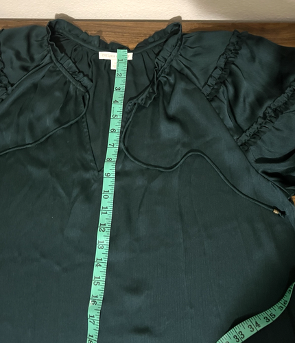Chelsea & Violet Boho Bohemian green long Sleeves Blouse Relaxed Fit XL - Picture 3 of 12