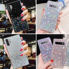 For Samsung Galaxy S25 S24 Plus Ultra S Fashion Bling Glitter Cute Case Cover