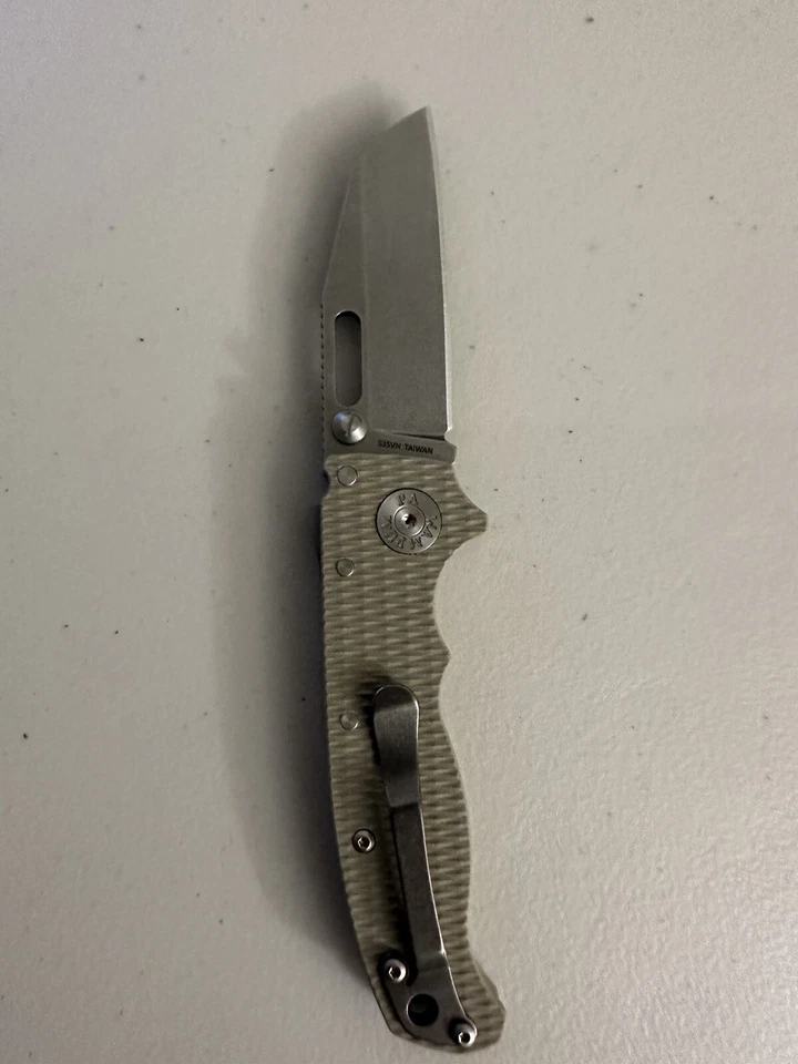 Demko AD20.5 Shark Foot Knife S35VN Coyote Tan G-10 3" Stonewash BNIB EDC - Image 4 of 4