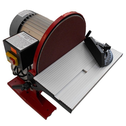 250mm BENCH DISC SANDER 10" SANDER 240V GRINDER 550W POLISHER H/DUTY