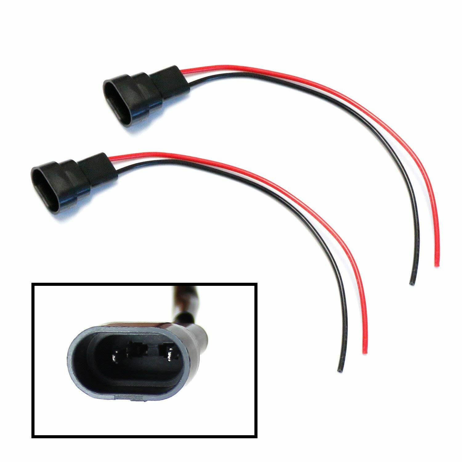 Wire Pigtail Male 886 H27 Two Harness Fog Light Replace Socket Connector Plug OE - Foto 12