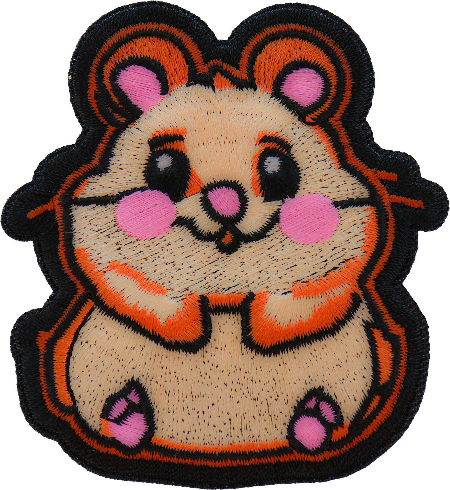 Cute Hamster Iron on Patch - 3x3 inch - P7351