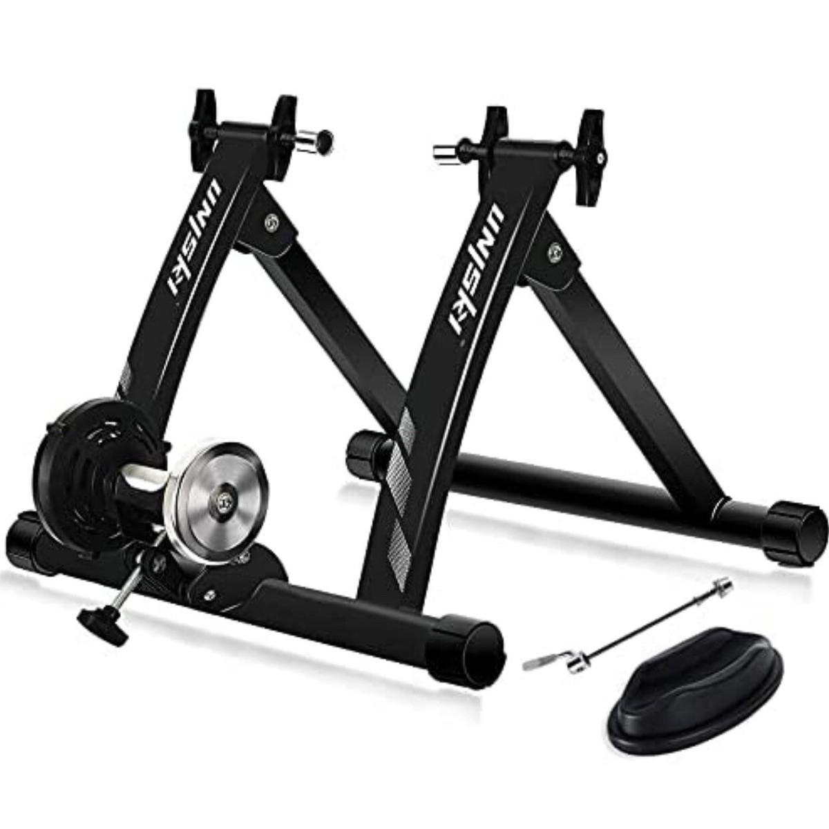 Unisky Bike Trainer Stand, Indoor Riding fits 26-28inch, 700C Wheel, Black