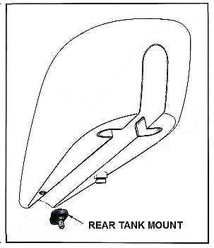 BIG DOG MOTORCYCLES OEM REAR GAS TANK MOUNT K-9 RIDGEBACK REAR RUBBER MOUNT - Bild 4 von 4