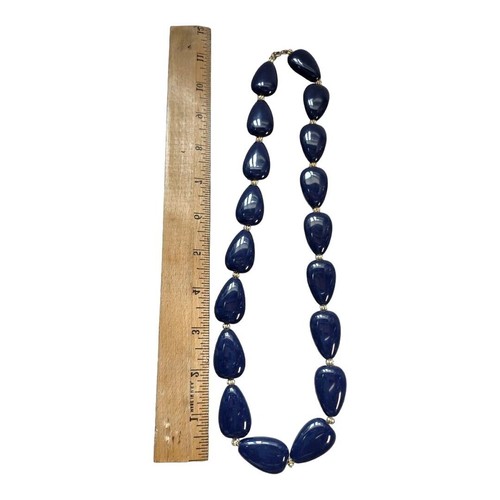 Blue Bead Necklace Jewelry Or Craft Charm Accent - Picture 4 of 7