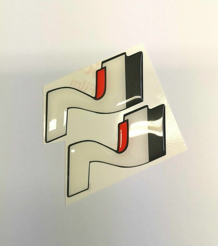 Hyundai i30 N Logo Pair - Epoxy Raised 3D Sticker Decal i30n Turbo Race - Picture 2 of 4