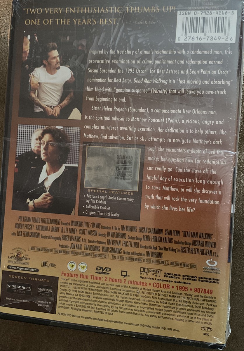 Dead Man Walking ( Susan Sarandon, Sean Penn) - Brand New DVD