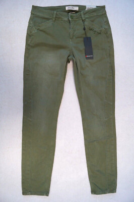 Street One EMMO Damen Jeans Slim Leg  W 30 L30  khakigrün Stretch 69,99   NEU