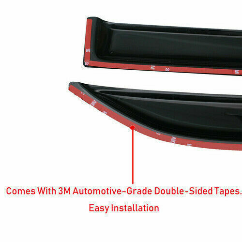 For 2016-2020 Toyota Tacoma Double Cab Side Window Visors Vent Shade Rain Guards - Picture 9 of 13