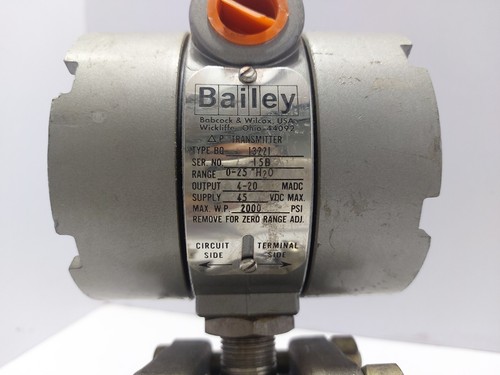 Bailey BQ Transmitter BQ 13221 0-25 "H2O 4-20 MADC 2000 PSI - Picture 4 of 8