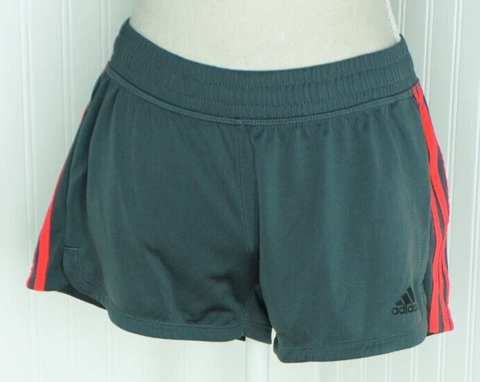 Pantaloncini Adidas donna grigio S corsa 3" palestra inseam allenamento atletico cordino da disegno