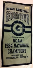 Georgetown Hoyas 1984 Basketball NCAA National Championship Banner   