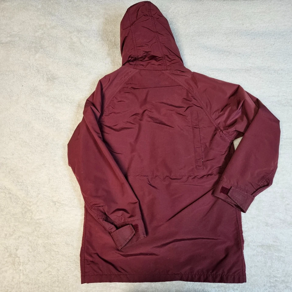LL Bean Baxter State Parka Chaqueta Impermeable con Capucha Rojo Borgoña De Colección Para Hombres M Foto 4 de 4