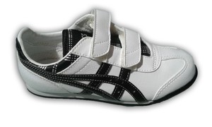 Scarpa Bambina Asics Revolve Bianco Nero Velcro Strappo Ginnastica Donna Junior Scarpa Bambina Asics Revolve Bianco Nero Velcro Strappo Ginnastica Donna Junior