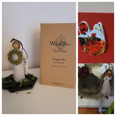 Willow Tree ''Magnolia'' in OVP + Geschenkbox, Schieferplatte,  Deko