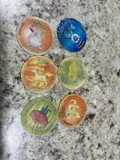 Tazos Pokemon Lot Of 6 Tazo Sabritas Mexico Pogs ORIGINAL