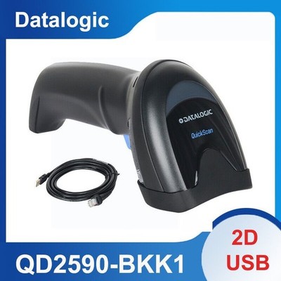 Datalogic QD2590-BKK1 2D USB Wired Handheld Barcode Scanner Imager w/ USB Cable