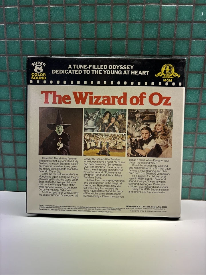 The Wizard of Oz 1939 Super 8 Color Sound 18min Film Reel in Case Rare Print - image 3 of 4