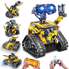 INSOON Robot Toys for Kids Building Set, 520 PCS App  Remote Small, Yellow