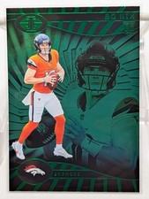 2024 Panini Illusions - Bo Nix #22 Trophy Collection Emerald (RC)