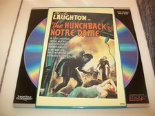 THE HUNCHBACK OF NOTRE DAME Laserdisc LD EXCELLENT CHARLES LAUGHTON W/COMMENTARY