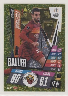 2020-21 Match Attax UEFA Champions League Extra Baller Leonardo Spinazzola 0ej2
