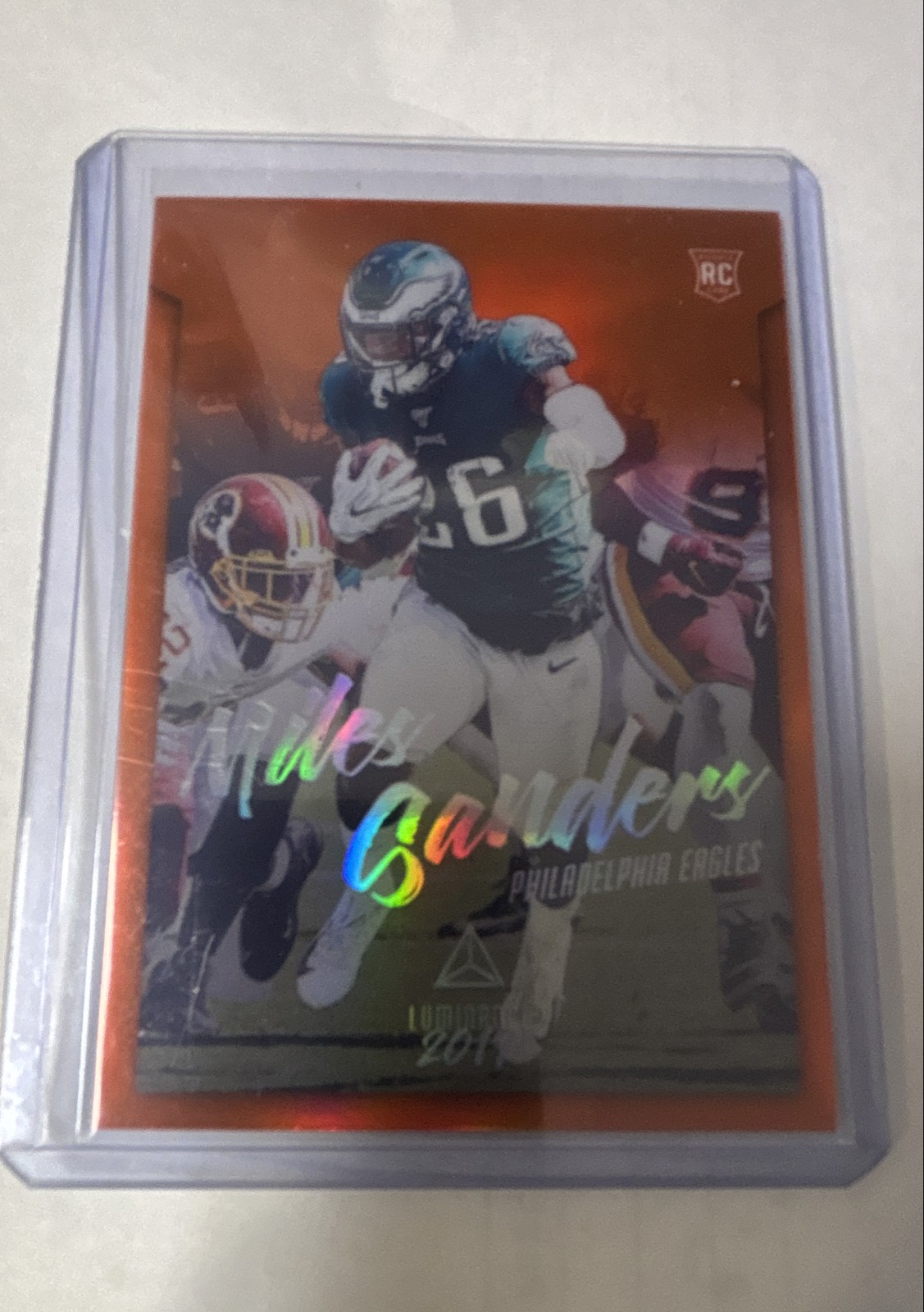 2019 Panini Chronicles - Luminance Update Rookies Miles Sanders #220 Orange /25