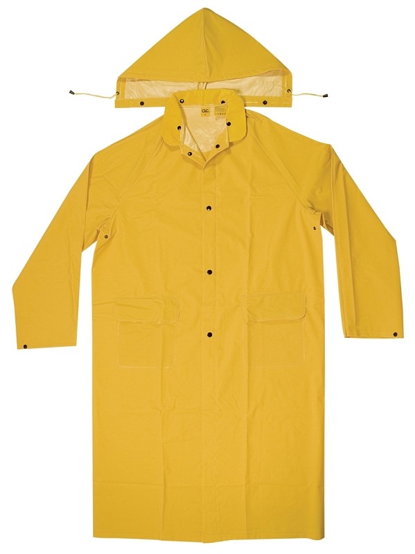 Custom Leathercraft mens Coat,raincoat trenchcoats, Yellow, Medium US