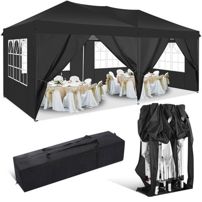 10x20FT Pop Up Canopy Wedding Commercial Heavy Duty Party Tent Gazebo Sidewalls