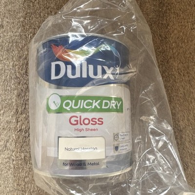 Dulux schnelltrocknender Glanzlack für Holz Metall natur hessisch 750ml