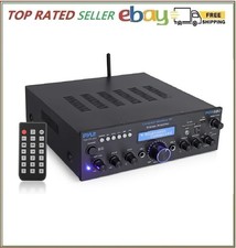 Pyle Wireless Bluetooth Power Amplifier System- 200W Dual Channel Sound Audio