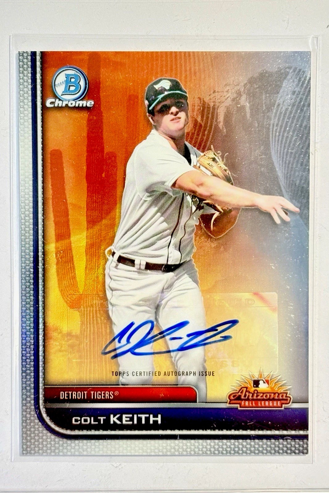 2023 Bowman Chrome AFL Colt Keith Auto Orange /150 Tigers AFLS-4 RC