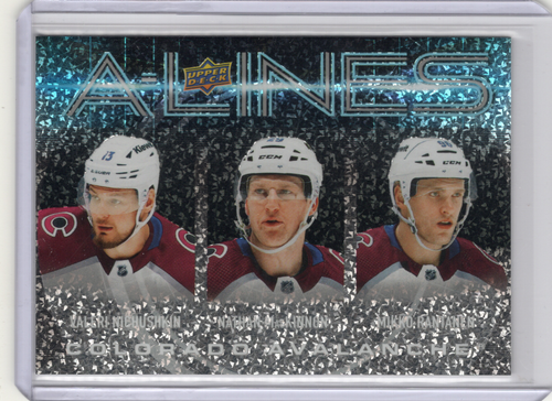 KAUFEN SIE 1 ERHALTEN SIE 1 50 % 24-25 UDS1 #AL-8 Nichushkin MacKinnon Rantanen A-Lines Speckle - Bild 1 von 2