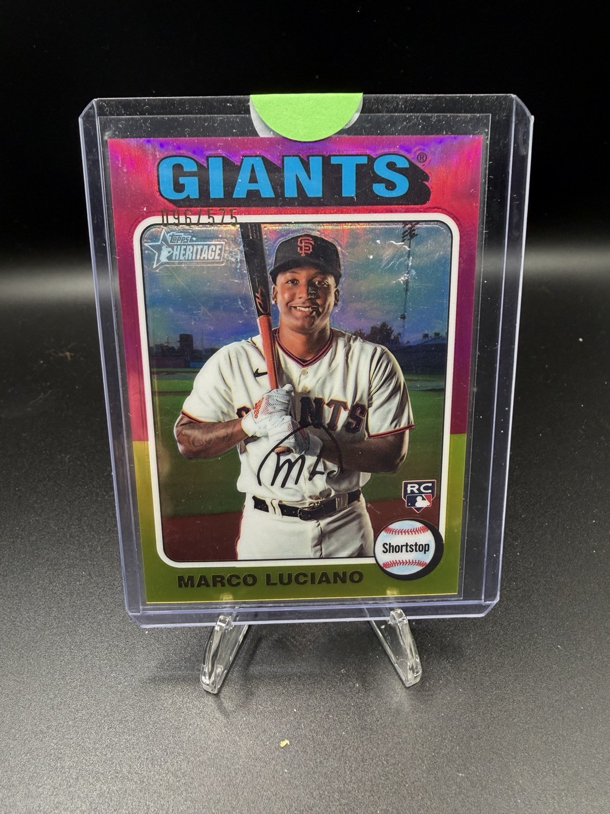 Marco Luciano 2024 Topps Heritage Chrome Refractor RC /575 San Francisco