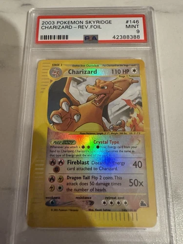 Pokémon TCG Charizard Skyridge 146 Reverse Holo Holo Rare psa 9