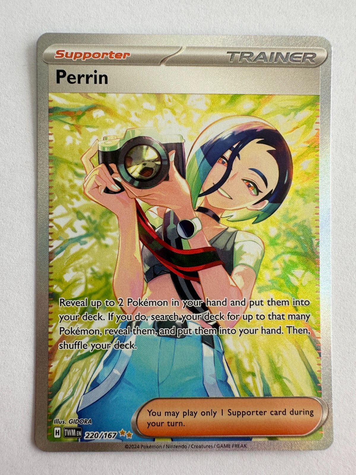 Perrin 220/167 Special Illustration Rare Twilight Masquerade Pokemon TCG