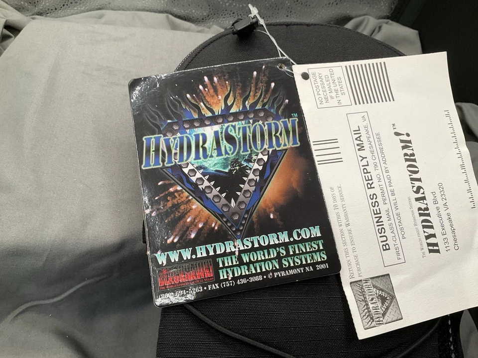 Blackhawk Hydrastorm Tidal Rave 100 oz Hydration Pack Black Hiking Cycling Run - Image 4 of 4