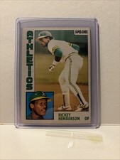 1984 O-Pee-Chee #230 Rickey Henderson Oakland Athletics Baseball Card MVP HOF ML