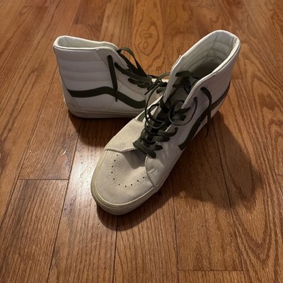 Vans Sk8-Hi Off-White/Olive Size 10 US Men s 