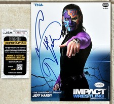Jeff Hardy Signed 8x10 Original TNA Promo Photo WWE WWF AEW JSA Authentic