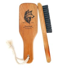 Soft Boar Bristle Hair Brush for Men Smoothing Styling Brush
